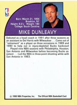 1990 Hoops Team Night Los Angeles Lakers #NNO Mike Dunleavy Back