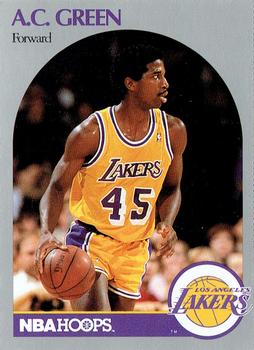 1990 Hoops Team Night Los Angeles Lakers #NNO A.C. Green Front