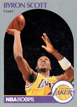 1990 Hoops Team Night Los Angeles Lakers #NNO Byron Scott Front