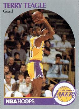1990 Hoops Team Night Los Angeles Lakers #NNO Terry Teagle Front