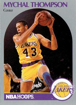 1990 Hoops Team Night Los Angeles Lakers #NNO Mychal Thompson Front
