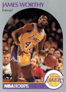 1990 Hoops Team Night Los Angeles Lakers #NNO James Worthy Front
