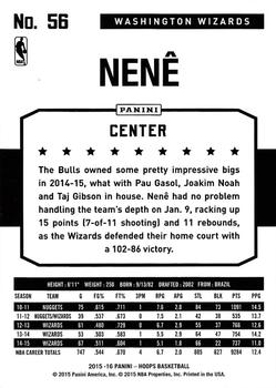 2015-16 Hoops #56 Nene Back