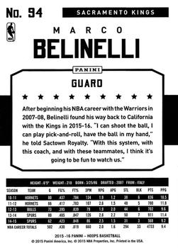 2015-16 Hoops #94 Marco Belinelli Back