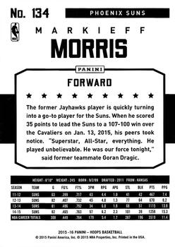 2015-16 Hoops #134 Markieff Morris Back