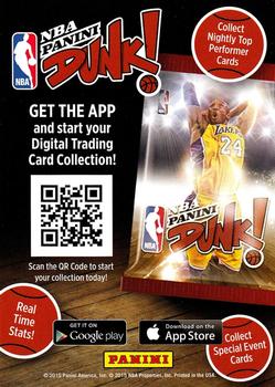 2015-16 Hoops #NNO Panini Dunk Info Card Front