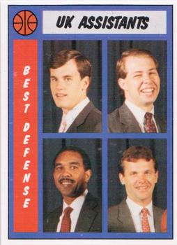 1989-90 Kentucky Wildcats Big Blue Awards #23 Billy Donovan / Herb Sendek / Tubby Smith / Ralph Willard Front
