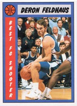 1989-90 Kentucky Wildcats Big Blue Awards #33 Deron Feldhaus Front