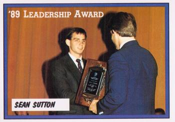 1988-89 Kentucky Wildcats Big Blue Awards #1 Sean Sutton Front