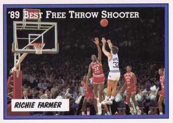 1988-89 Kentucky Wildcats Big Blue Awards #4 Richie Farmer Front