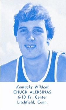 1977-78 Kentucky Wildcats Schedules #NNO Chuck Aleksinas Front