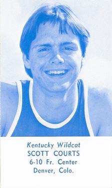 1977-78 Kentucky Wildcats Schedules #NNO Scott Courts Front