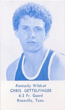 1977-78 Kentucky Wildcats Schedules #NNO Chris Gettelfinger Front