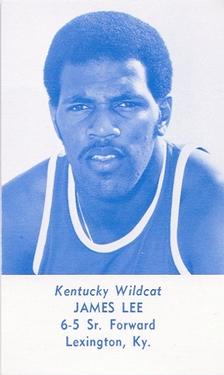 1977-78 Kentucky Wildcats Schedules #NNO James Lee Front