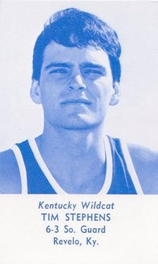 1977-78 Kentucky Wildcats Schedules #NNO Tim Stephens Front