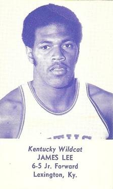 1976-77 Kentucky Wildcats Schedules #NNO James Lee Front