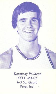 1976-77 Kentucky Wildcats Schedules #NNO Kyle Macy Front