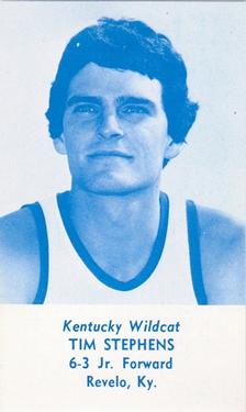 1978-79 Kentucky Wildcats Schedules #NNO Tim Stephens Front