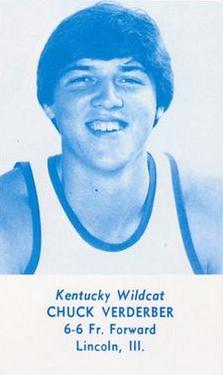 1978-79 Kentucky Wildcats Schedules #NNO Chuck Verderber Front