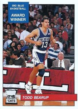1990-91 Kentucky Wildcats Big Blue Magazine Dream Team/Award Winners #31 Todd Bearup Front
