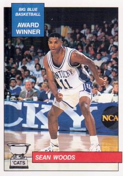 1990-91 Kentucky Wildcats Big Blue Magazine Dream Team/Award Winners #32 Sean Woods Front