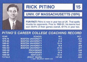 1991-92 Kentucky Wildcats Big Blue Magazine #15 Rick Pitino Back