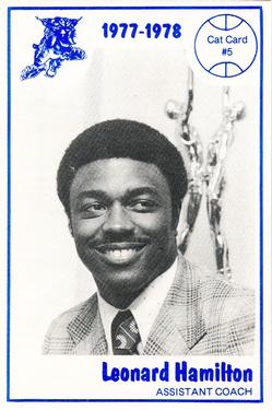 1977-78 Kentucky Wildcats News #5 Leonard Hamilton Front