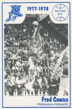 1977-78 Kentucky Wildcats News #14 Fred Cowan Front
