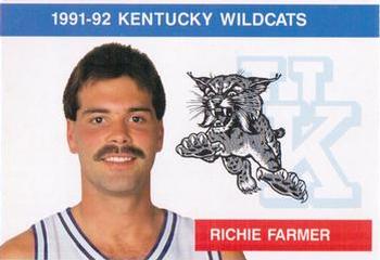 1991-92 Kentucky Wildcats Big Blue Magazine Double #3 Richie Farmer Front