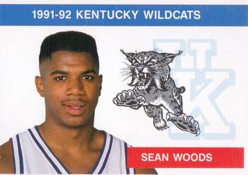 1991-92 Kentucky Wildcats Big Blue Magazine Double #6 Sean Woods Front