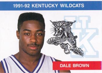 1991-92 Kentucky Wildcats Big Blue Magazine Double #9 Dale Brown Front