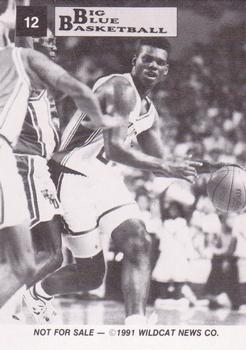 1991-92 Kentucky Wildcats Big Blue Magazine Double #12 Jamal Mashburn Back