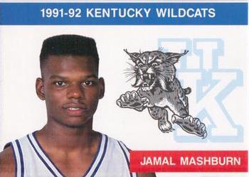 1991-92 Kentucky Wildcats Big Blue Magazine Double #12 Jamal Mashburn Front