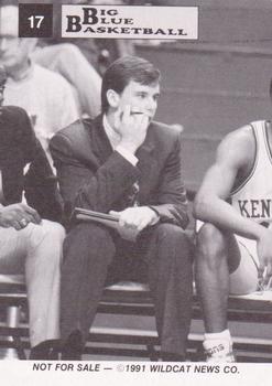 1991-92 Kentucky Wildcats Big Blue Magazine Double #17 Billy Donovan Back