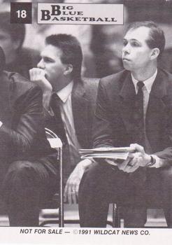 1991-92 Kentucky Wildcats Big Blue Magazine Double #18 Herb Sendek Back