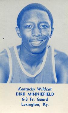 1979-80 Kentucky Wildcats Schedules #NNO Dirk Minniefield Front