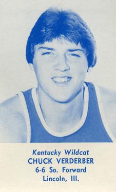 1979-80 Kentucky Wildcats Schedules #NNO Chuck Verderber Front