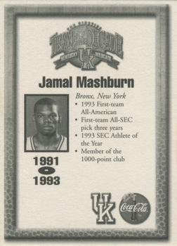 1999 Coca-Cola Kentucky Team of the Decade #NNO Jamal Mashburn Back