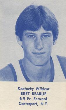 1980-81 Kentucky Wildcats Schedules #NNO Bret Bearup Front