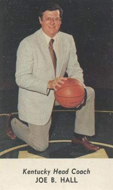 1980-81 Kentucky Wildcats Schedules #NNO Joe B. Hall Front
