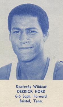1980-81 Kentucky Wildcats Schedules #NNOa Derrick Hord Front