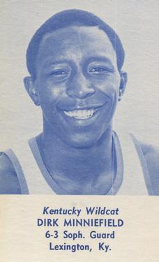 1980-81 Kentucky Wildcats Schedules #NNO Dirk Minniefield Front