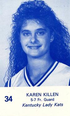 1990-91 Kentucky Lady Kats Schedules #NNO Karen Killen Front