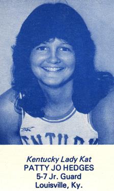 1981-82 Kentucky Lady Kats Schedules #NNO Patty Jo Hedges Front