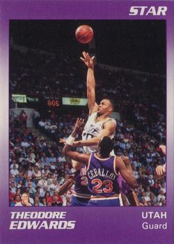 1990-91 Star Utah Jazz Arena #4 Blue Edwards Front