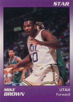 1990-91 Star Utah Jazz Arena #6 Mike Brown Front