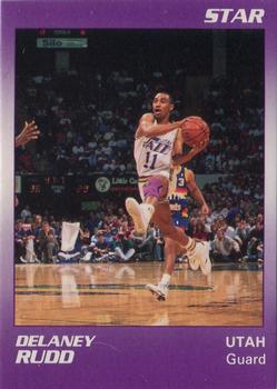 1990-91 Star Utah Jazz Arena #10 Delaney Rudd Front