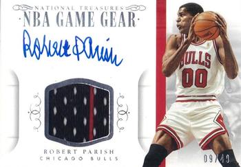 2014-15 Panini National Treasures - NBA Game Gear Signatures #GGS-RP Robert Parish Front