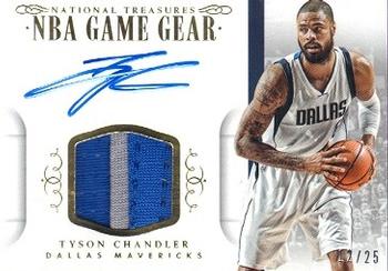 2014-15 Panini National Treasures - NBA Game Gear Signatures Prime #GGS-TCH Tyson Chandler Front