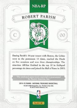 2014-15 Panini National Treasures - NBA Material #NBA-RP Robert Parish Back